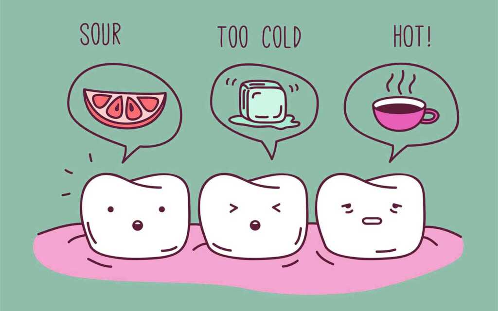 Les dents sensibles sont aussi une cause des douleurs dentaires