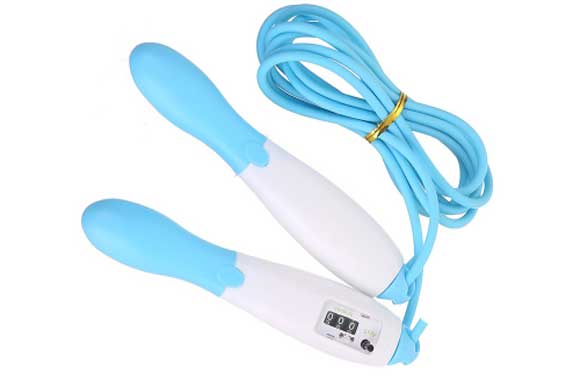 Corde à sauter avec compteur intégré